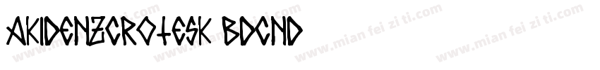 Akidenzcrotesk80 Bdcnd字体转换